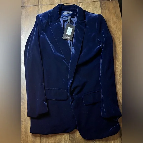 NWT - Velvet White House Black Market Byzantine Blue Blazer (4) - Picture 2 of 5